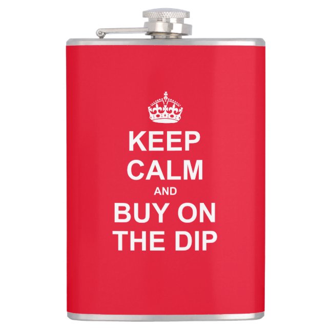 Petaca Mantén La Calma Y Compra En El Dip (Anverso)