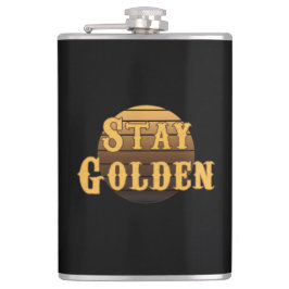 Petaca Mantener el matraz vintage dorado