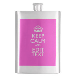 Petaca Mantener La Calma Personalizada Y Su Texto Decorac