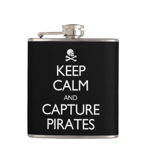 Petaca Mantenga los piratas tranquilos y de la captura