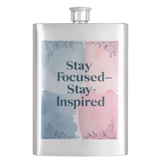 Petaca Manténgase centrado e inspirado (Anverso)