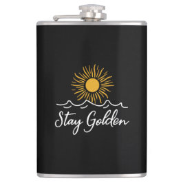 Petaca Mantente dorado" Flask - Elegante, elegante y asce
