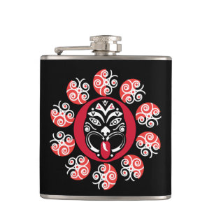 Petaca Maori Haka Nueva Zelanda Arte nativo Tabla d