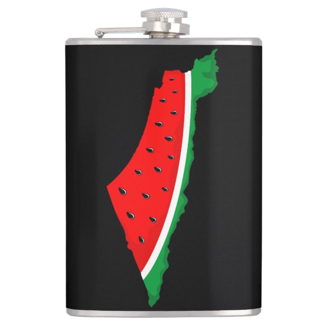 Petaca Mapa de Palestina sandía símbolo de la libertad (Anverso)