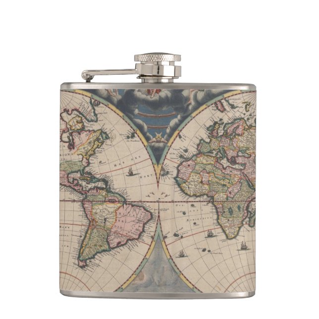 Petaca Mapa del Mundo Antiguo: Arte de Cartografía Histór (Anverso)