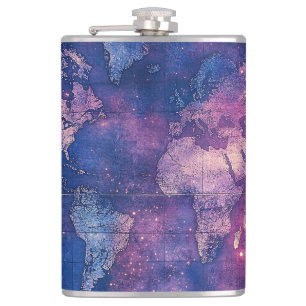 Petaca Mapa del mundo de la vieja morada celestial (10)