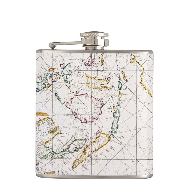 PETACA MAPA: INDIES DEL ESTE, 1670 (Anverso)