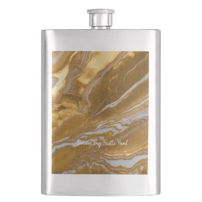 Petaca Marble de oro de lujo (Anverso)