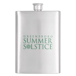Petaca Marca Verde Simple del Solsticio de Verano de Gree