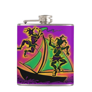 Petaca Mardi Gras Barco de tontos