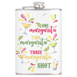 Petaca Margarita de acuarela festiva