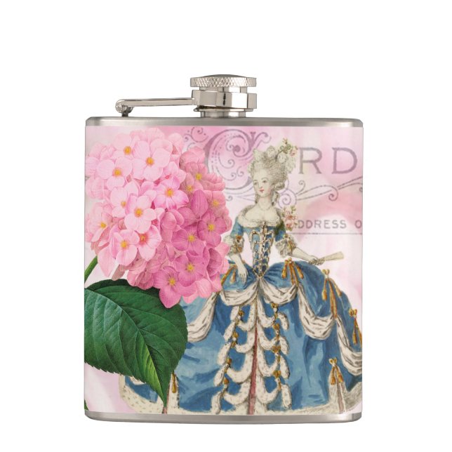 Petaca Marie Antoinette Redoute Flowers Wrapped Flask (Anverso)