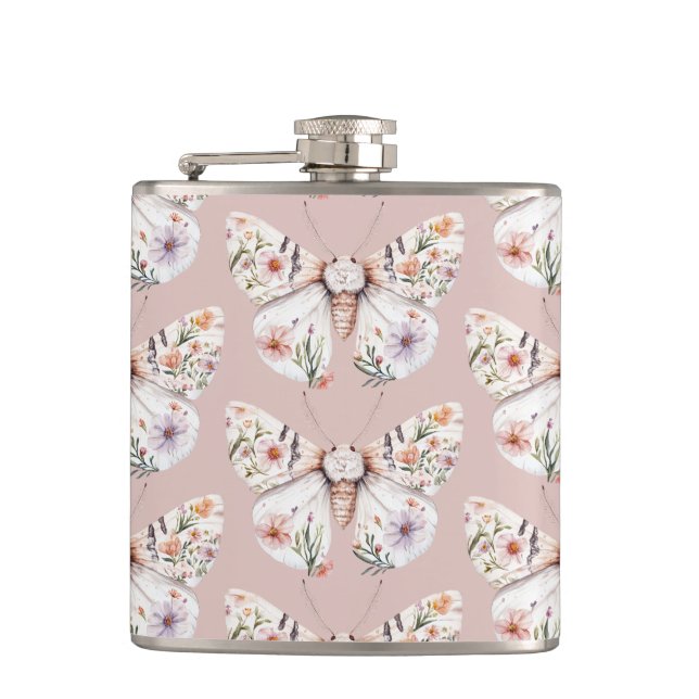 Petaca Mariposa Floral Boho (Anverso)