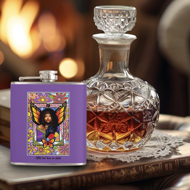 Petaca Mariposa Monarca Hada Flor Púrpura (Subido por el creador)