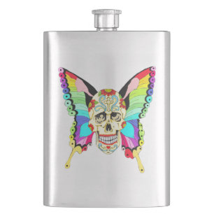 Petaca Mariposa Sugar Skull