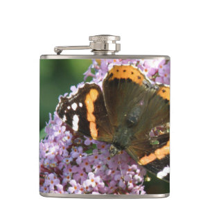 Petaca Mariposa y máscara de Buddleia, Almirante Rojo