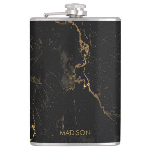 Petaca Mármol negro del oro