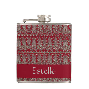 Petaca Marrón de motivos decorativos de Gray Victorian