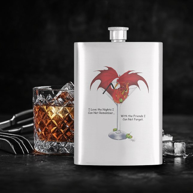 Petaca Martini Fantasy Red Dragon (Subido por el creador)