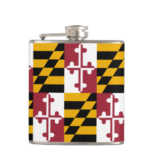 Petaca Maryland Bandera y viajes Maryland Estados Unidos/
