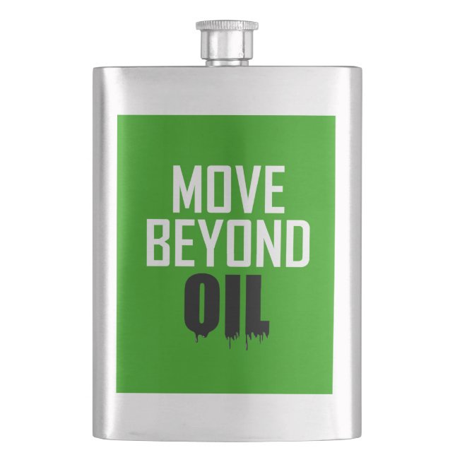 Petaca Más allá del petróleo (Anverso)