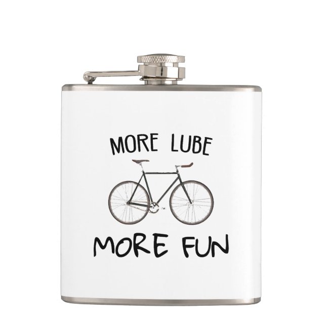Petaca Más Lube Más Divertido Ciclismo (Anverso)