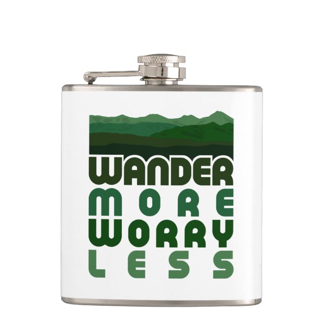 Petaca Más preocupación menos (Anverso)