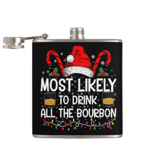Petaca Más Probable Que Beba Todo El Bourbon Navidad
