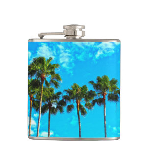 Petaca Máscara de ÁRBOLES DE PALMA TROPICAL