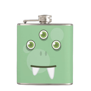 Petaca Máscara de cara de Monstruo Verde