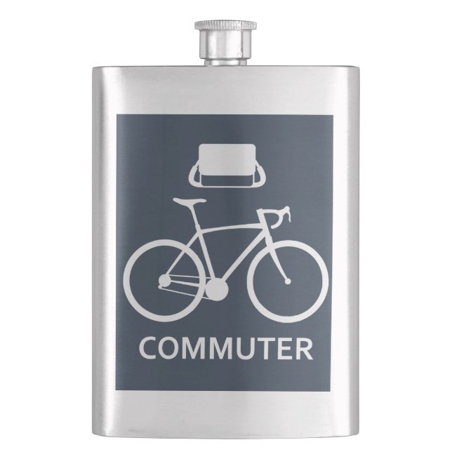 Petaca Máscara de desplazamiento en bicicleta (Anverso)