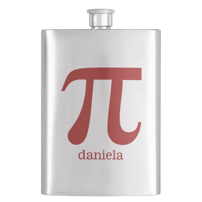 Petaca Máscara de monograma de personalizado Pi (Anverso)