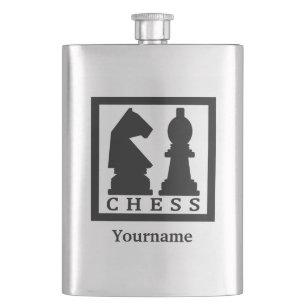 Petaca Máscara de monograma del personalizado CHESS