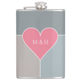 Petaca Máscara de monograma del personalizado del patrón 