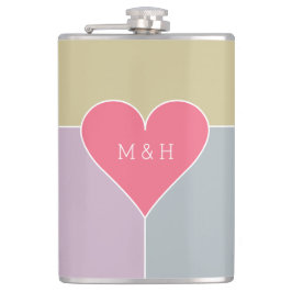 Petaca Máscara de monograma del personalizado del patrón 