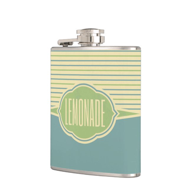 Petaca máscara de nombre personalizado "Lemonade" (Izquierda)