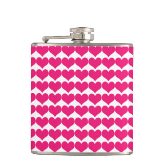 Petaca Máscara de patrón de corazón rosado