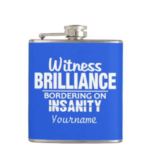 Petaca Máscara de personalizado BRILLIANCE VS INSANITY