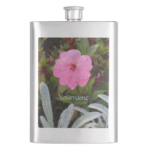 Petaca Máscara de personalizado de flor rosa