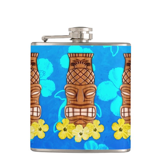 Petaca Máscara hawaiana de Tiki (Anverso)