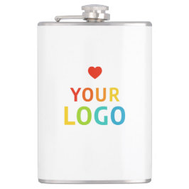 Petaca Máscaras blancas personalizadas con el logotipo de