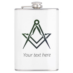 Petaca Masonic Gifts Square Compass Freemasonics