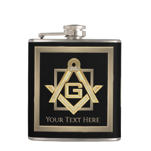 Petaca Masonic Golden Rush
