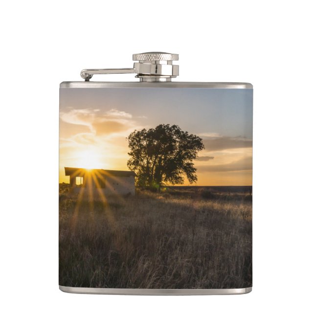Petaca Matraz abandonada Colorado Sunset Flask (Anverso)