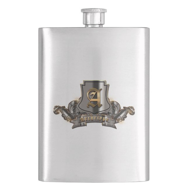 Petaca Matraz (Acero inoxidable) 8 oz. (Anverso)