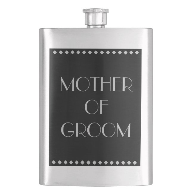 Petaca Matraz clásico de la Madre del Groom (Anverso)
