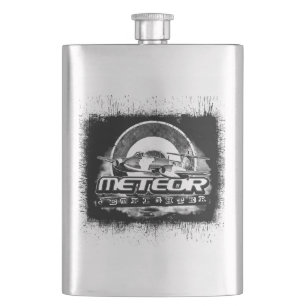 Petaca Matraz clásico de máscara de cadera de metal