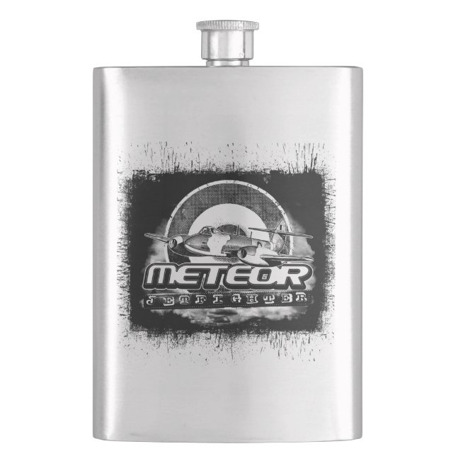 Petaca Matraz clásico de máscara de cadera de metal (Anverso)