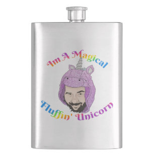 Petaca Matraz clásico de Unicornio con flástico mágico de