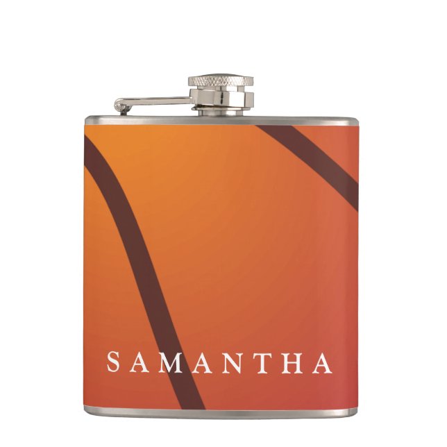 Petaca Matraz con temas de béisbol personalizado (Anverso)